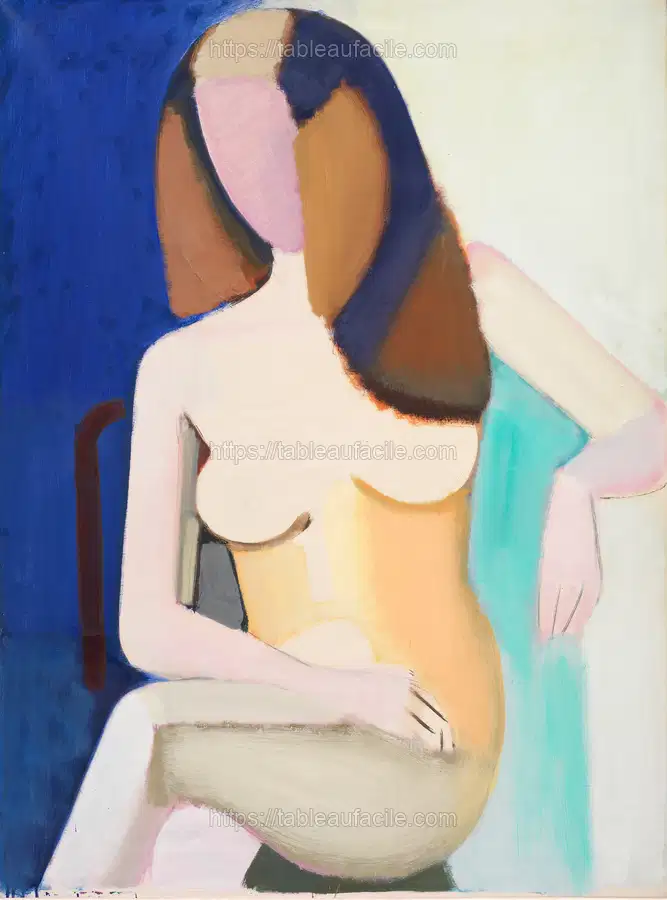 Seated female model by Vilhelm Lundstrøm apercu