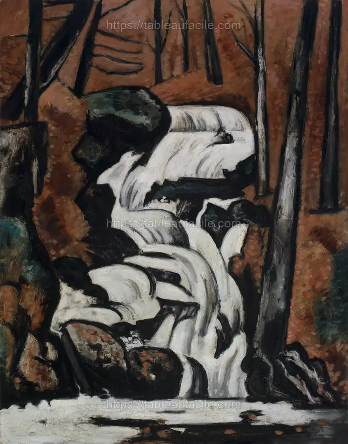 Smelt Brook Falls (1937) Marsden Hartley apercu