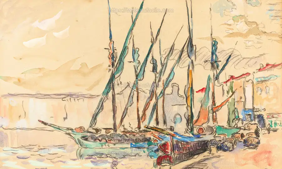St. Tropez (1906) Paul Signac apercu