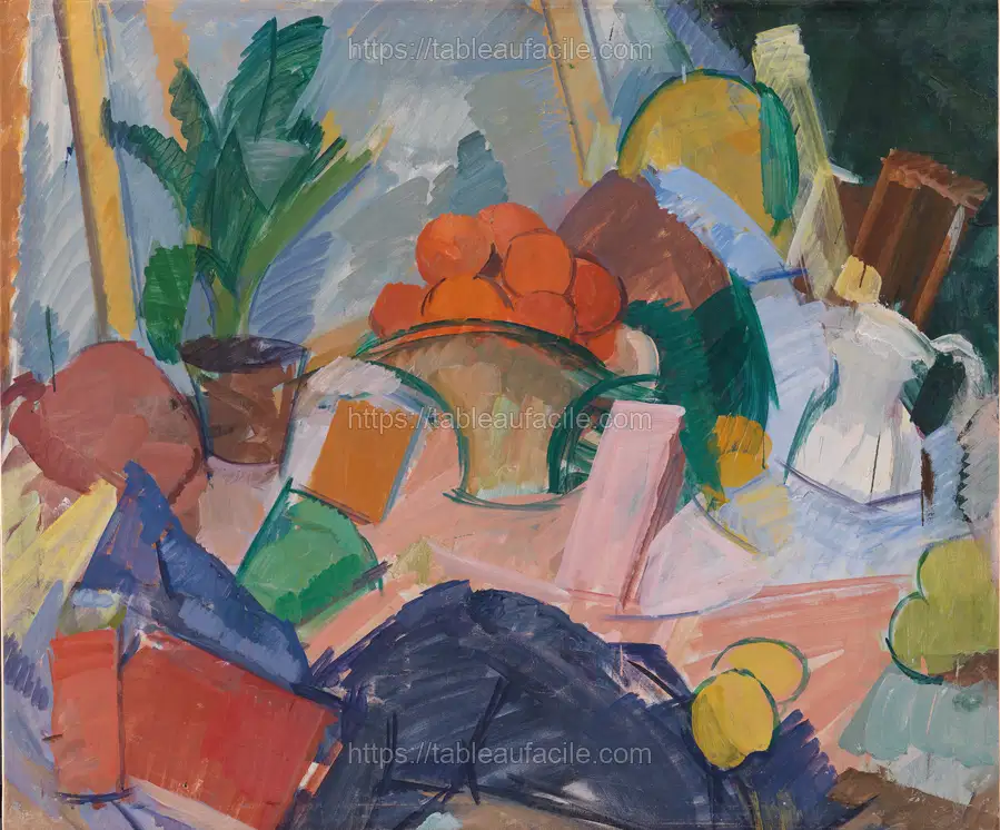 Still Life with Oranges in a Basket by Edvard Weie apercu
