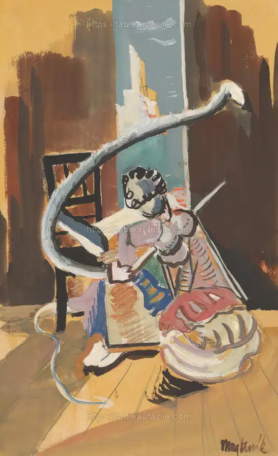 Study for painting in a circus setting by Cyprián Majerník apercu