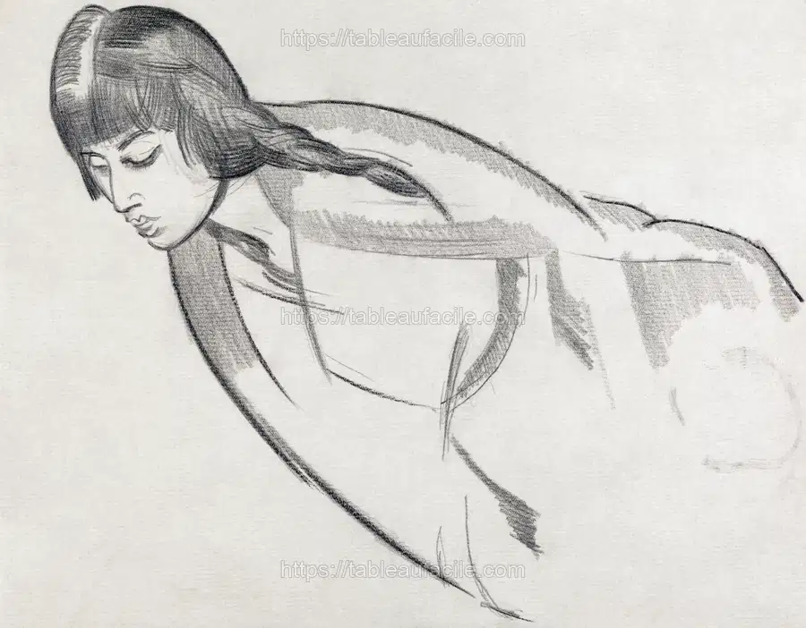 Study of Mrs. Nash (ca.1916) Paul Nash apercu