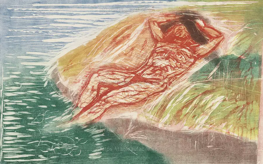 Sunbathing I (1915) by Edvard Munch apercu