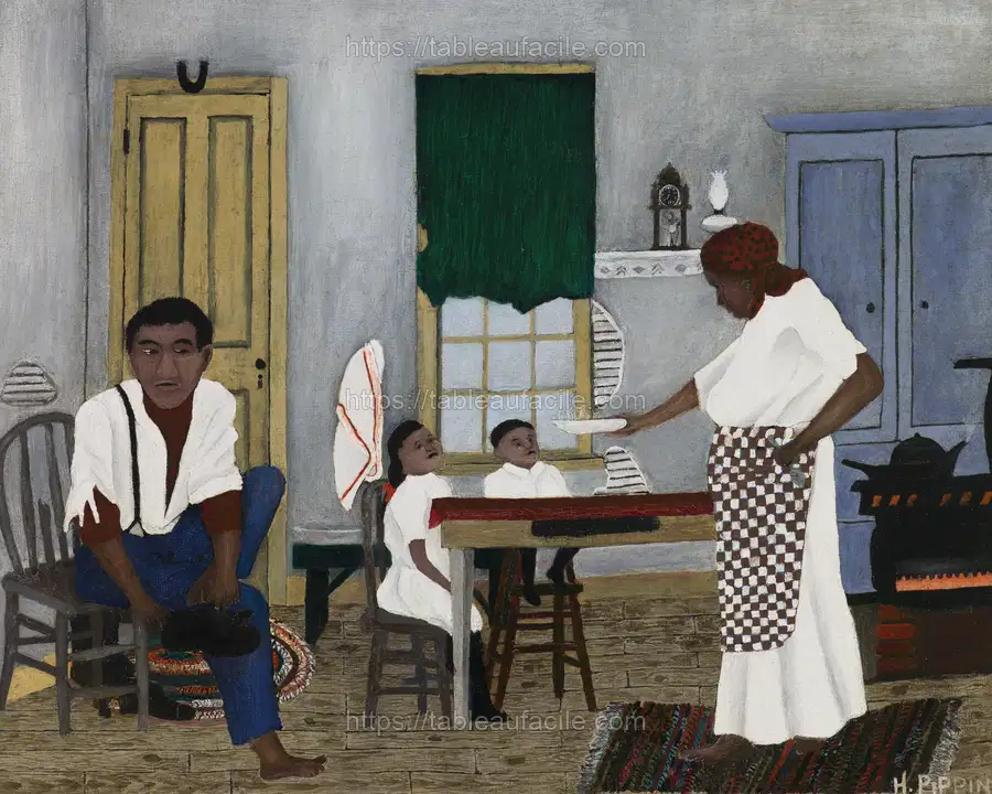 Sunday Morning Breakfast by Horace Pippin apercu
