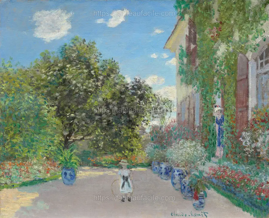 The Artist_s House at Argenteuil (1873) by Claude Monet apercu