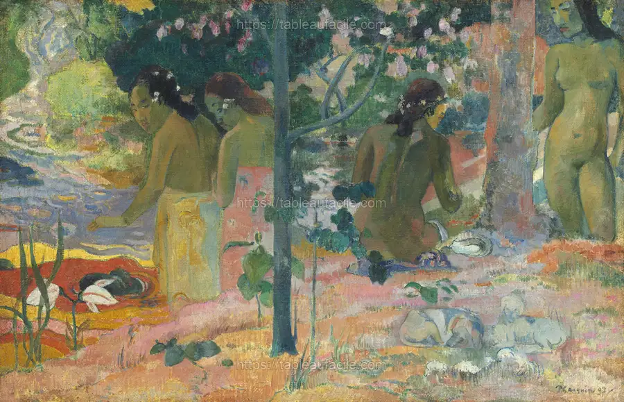 The Bathers (1897) by Paul Gauguin apercu