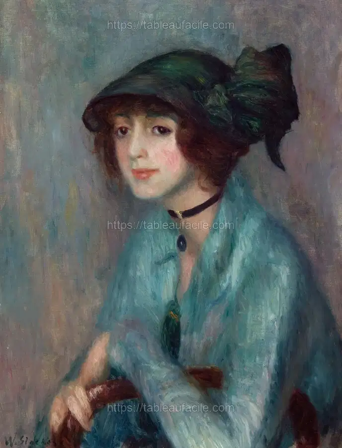 The Brunette by William James Glackens apercu