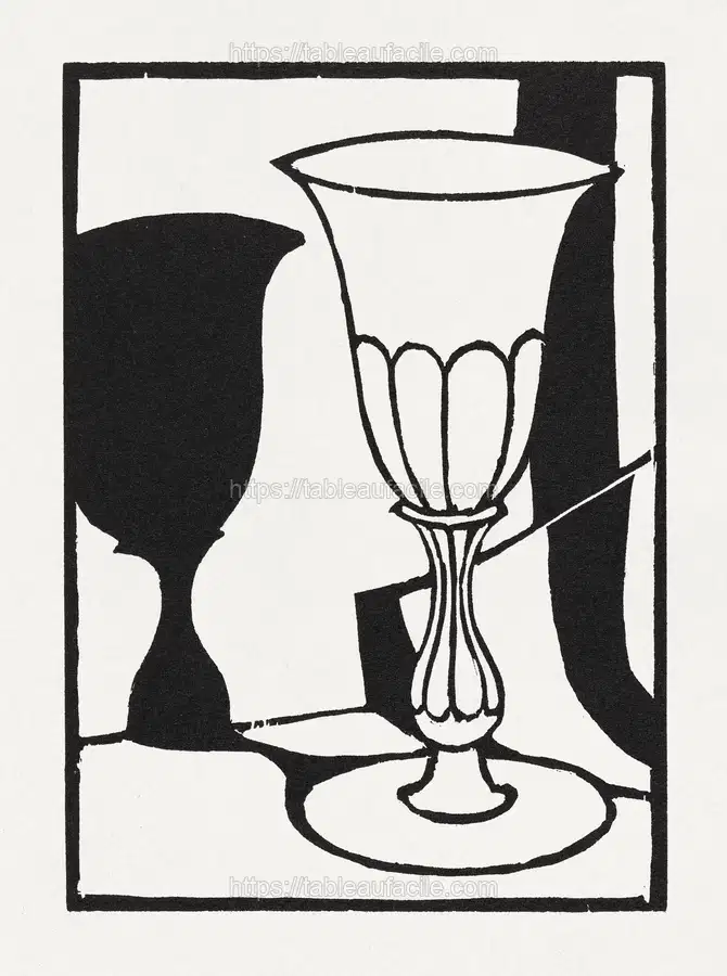 The Cup (1918) woodcut art by Roger Fry. apercu