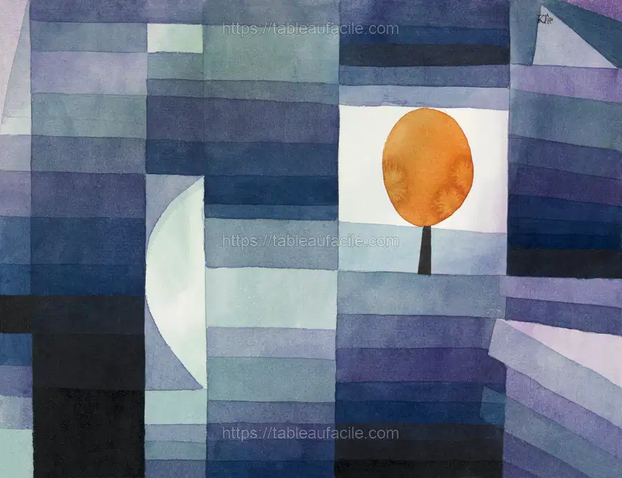 The Harbinger of Autumn (1922) by Paul Klee apercu