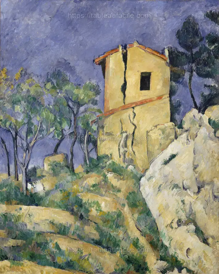The House with the Cracked Walls (1892–1894) by Paul Cézanne apercu