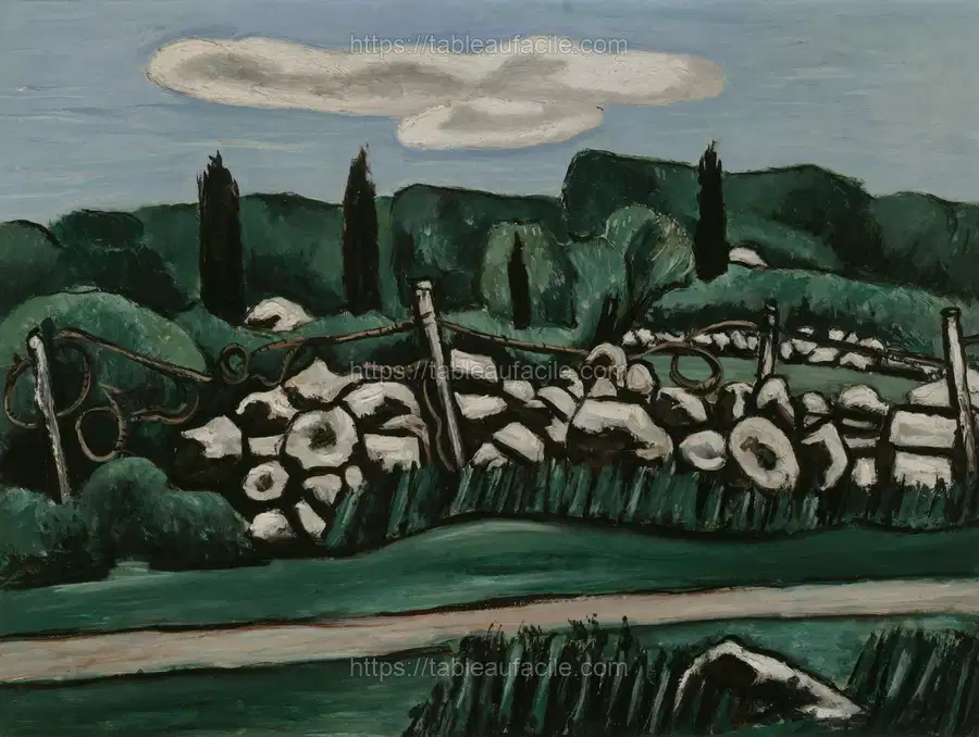 The Last Stone Walls, Dogtown (ca. 1936–1937) Marsden Hartley apercu