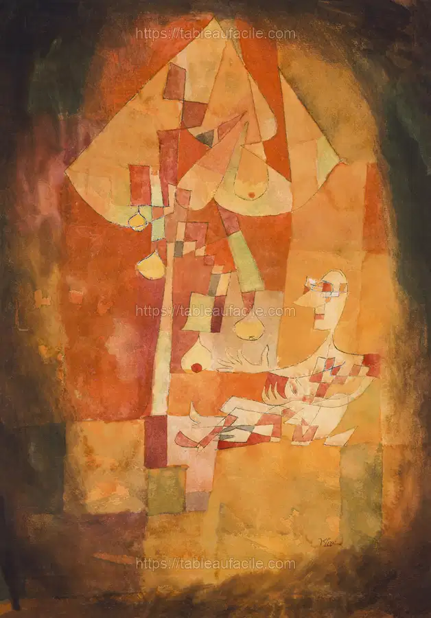 The Man Under the Pear Tree (1921) by Paul Klee apercu