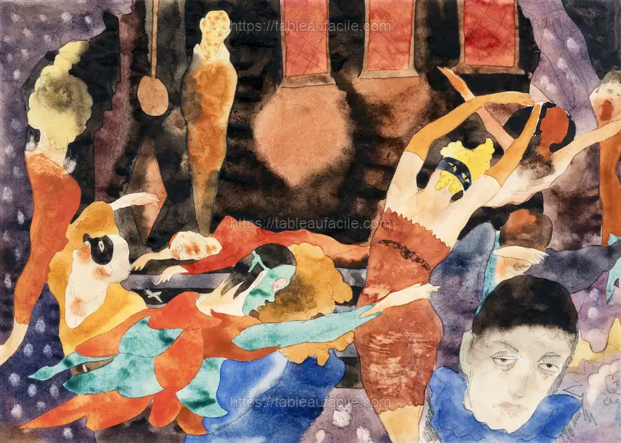 The Masque of the Red Death (ca.1918) Charles Demuth apercu