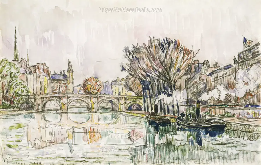 The Pont Neuf, Paris (1928)  Paul Signac apercu