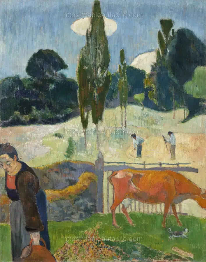 The Red Cow (1889) by Paul Gauguin apercu