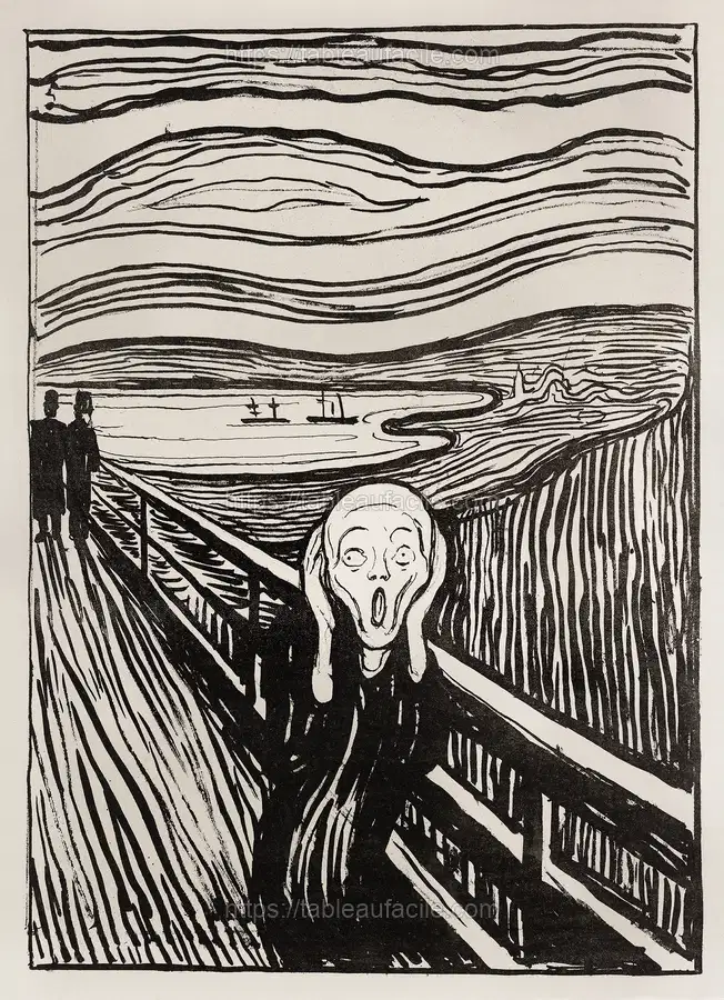 The Scream (1895) by Edvard Munch. apercu