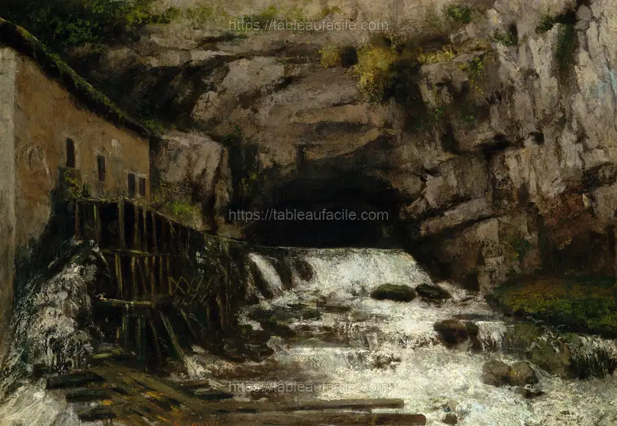 The Source of the Loue by Gustave Courbet apercu