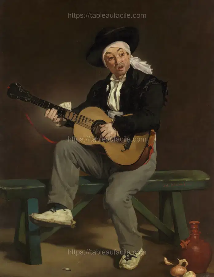 The Spanish Singer by Edouard Manet apercu