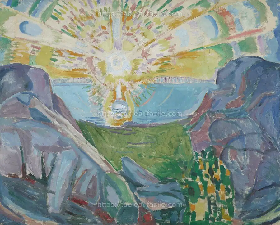 The Sun (1910s) by Edvard Munch apercu