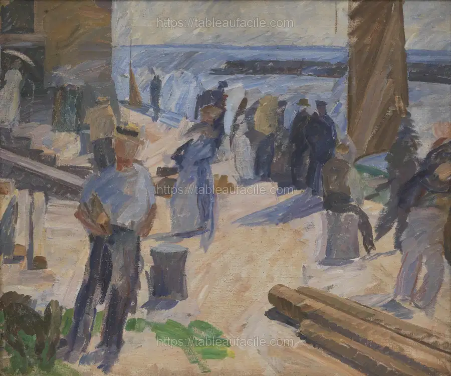 The mail boat is coming.Christiansø by Edvard Weie apercu