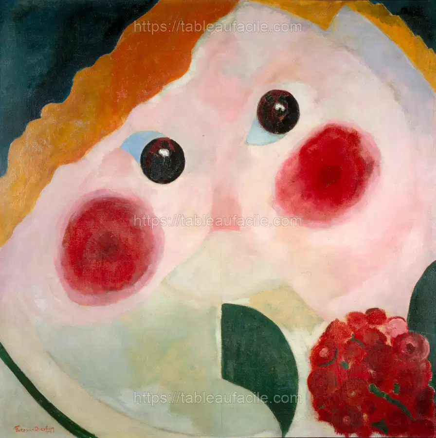 Theo van Doesburg - Girl with Ranunculus apercu