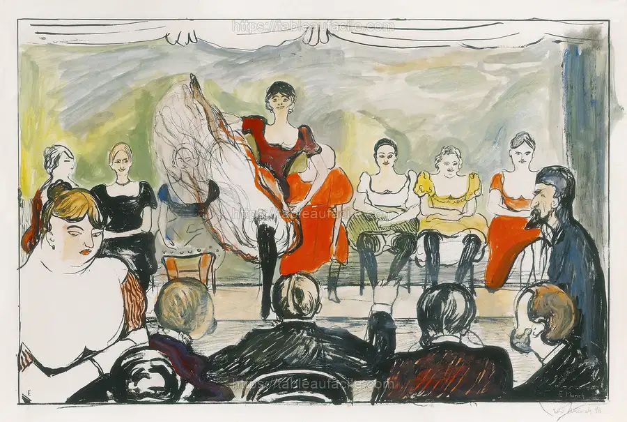 Tingletangle (1895) by Edvard Munch apercu
