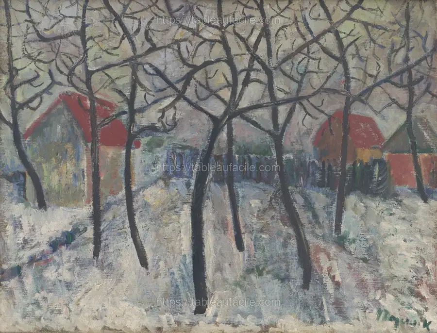Trees in a garden by Cyprián Majerník apercu
