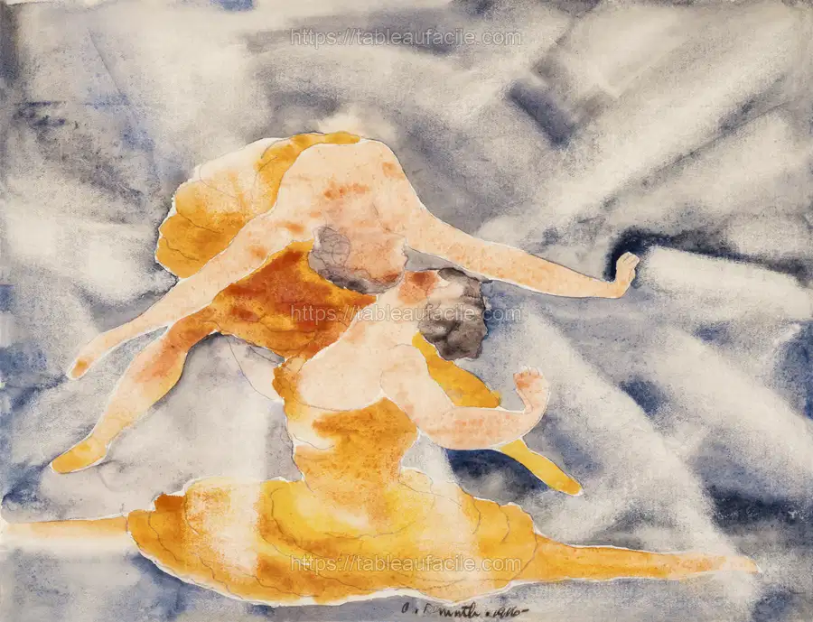 Two Women Acrobats (1916) Charles Demuth apercu