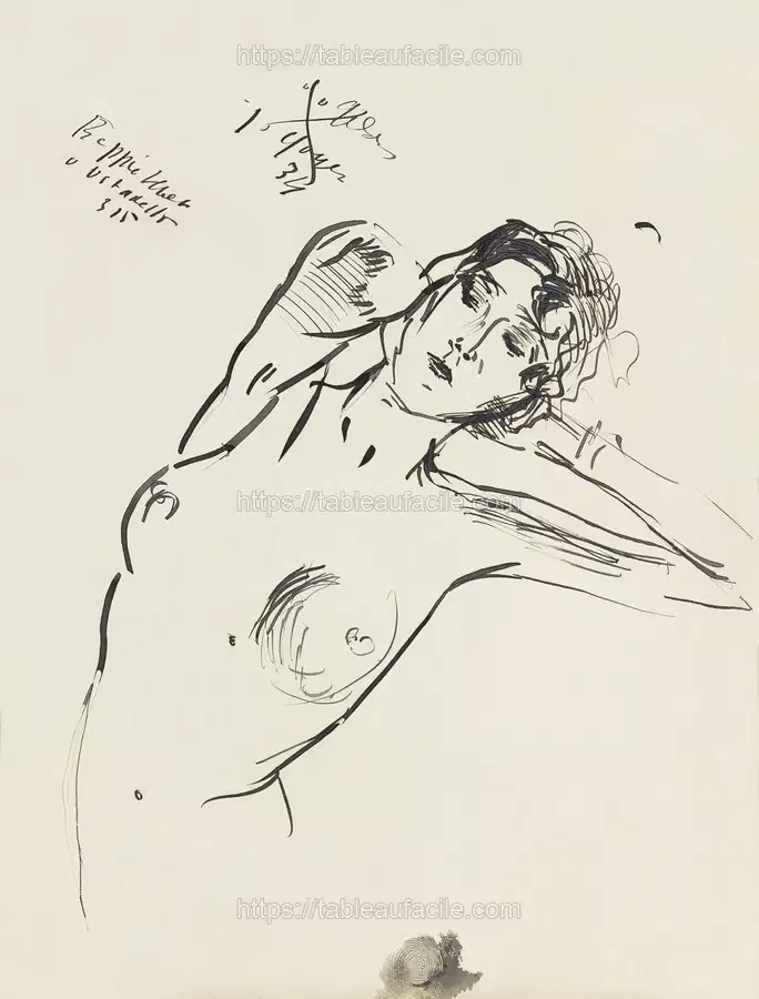 Vrouwelijk naakt (1875–1934) by Isaac Israels apercu