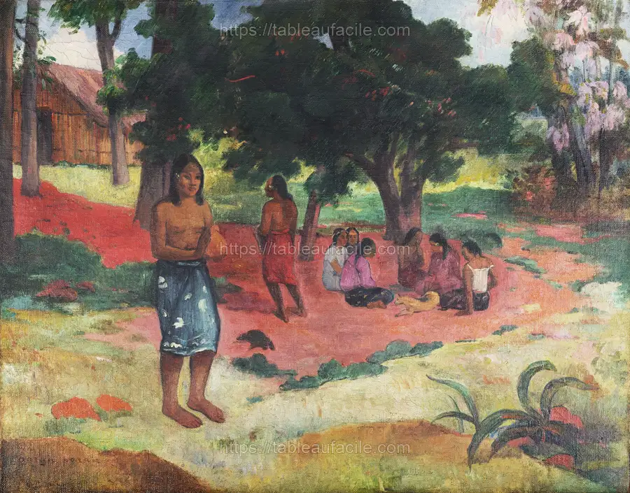 Whispered Words (Parau Parau) (1892) by Paul Gauguin apercu