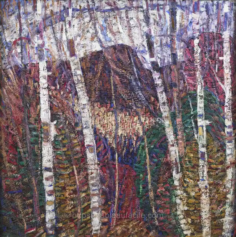 White Birches (ca. 1908) Marsden Hartley apercu