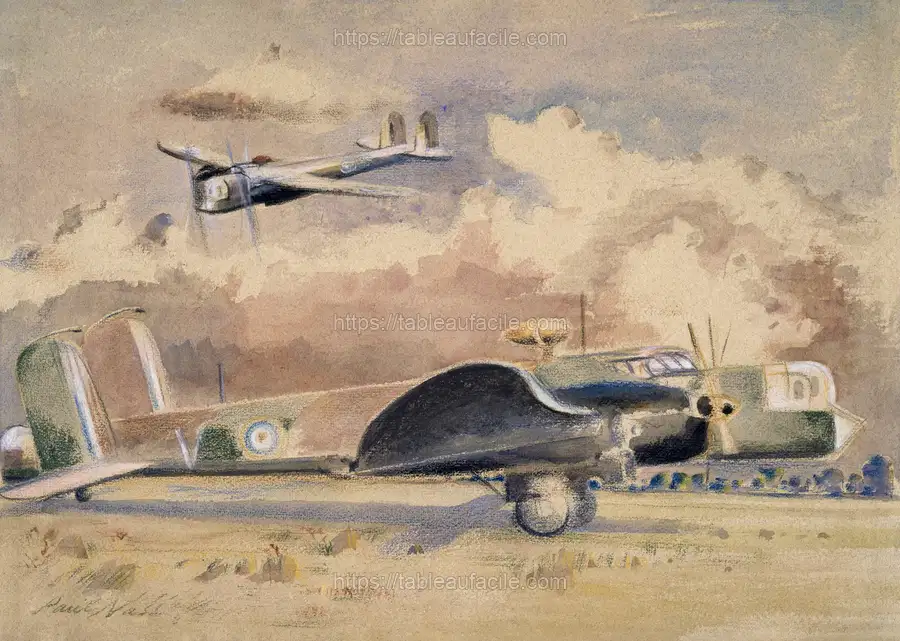 Whitley Bombers Sunning (1940) Paul Nash apercu