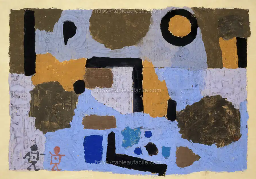 With the two lost ones (1938) painting in high resolution by Paul Klee apercu