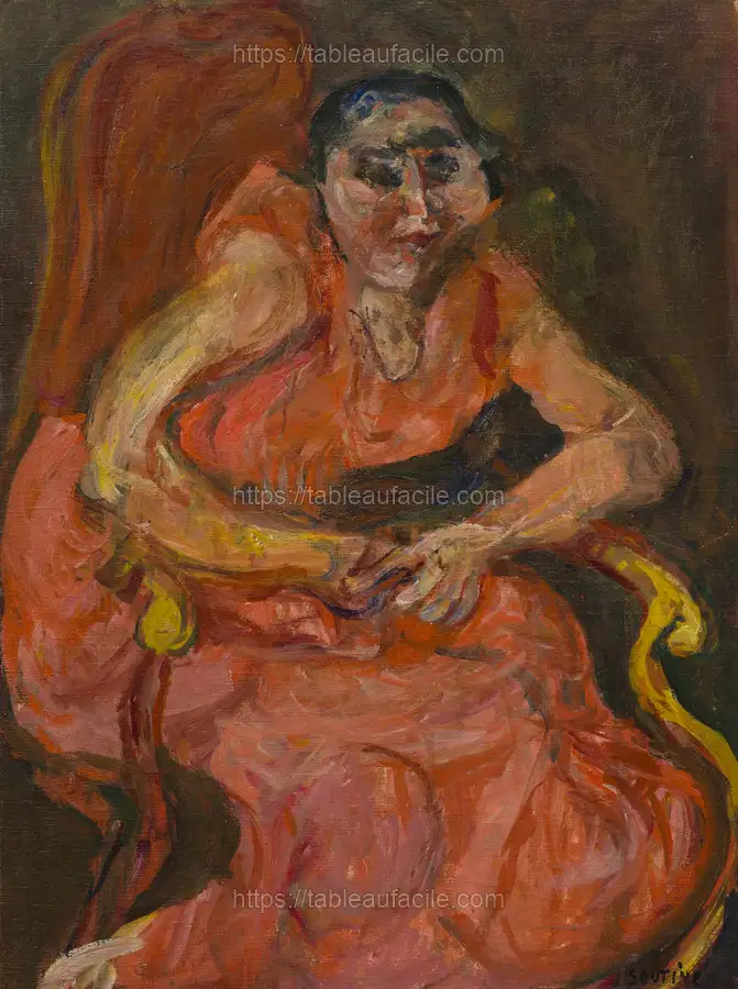 Woman in Pink (ca. 1924) by Chaïm Soutine apercu