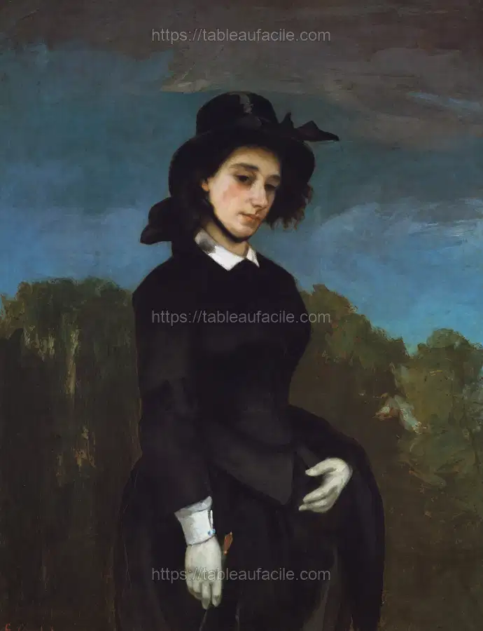 Woman in a Riding Habit (L_Amazone) by Gustave Courbet apercu