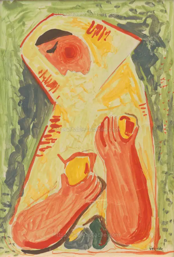Woman with fruit by Mikuláš Galanda apercu