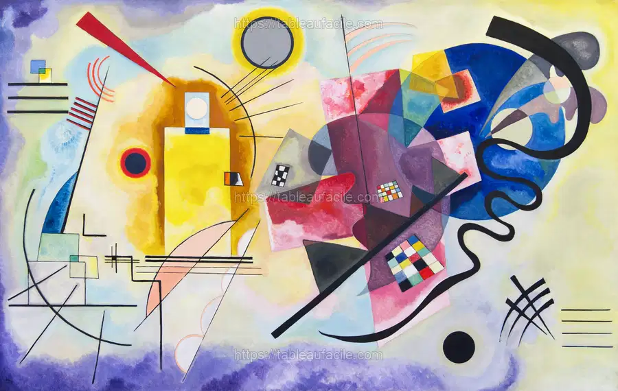 Yellow-Red-Blue abstract painting by Wassily Kandinsky apercu