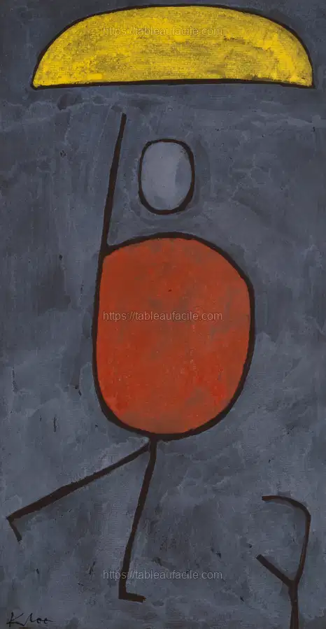 with umbrella (1939) Paul Klee. apercu