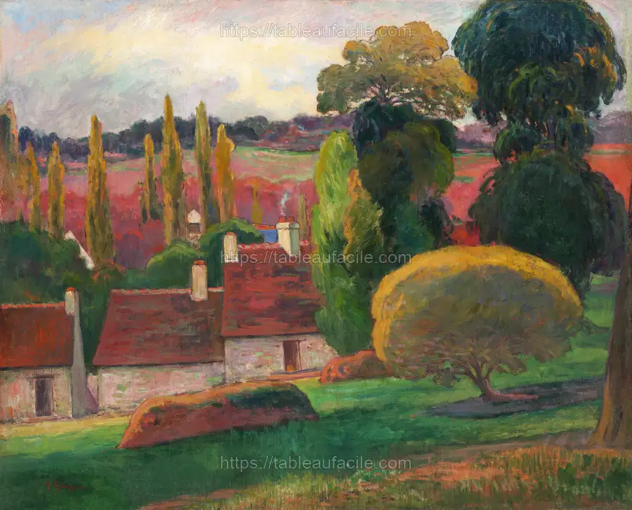 A Farm in Brittany (ca. 1894) by Paul Gauguin apercu