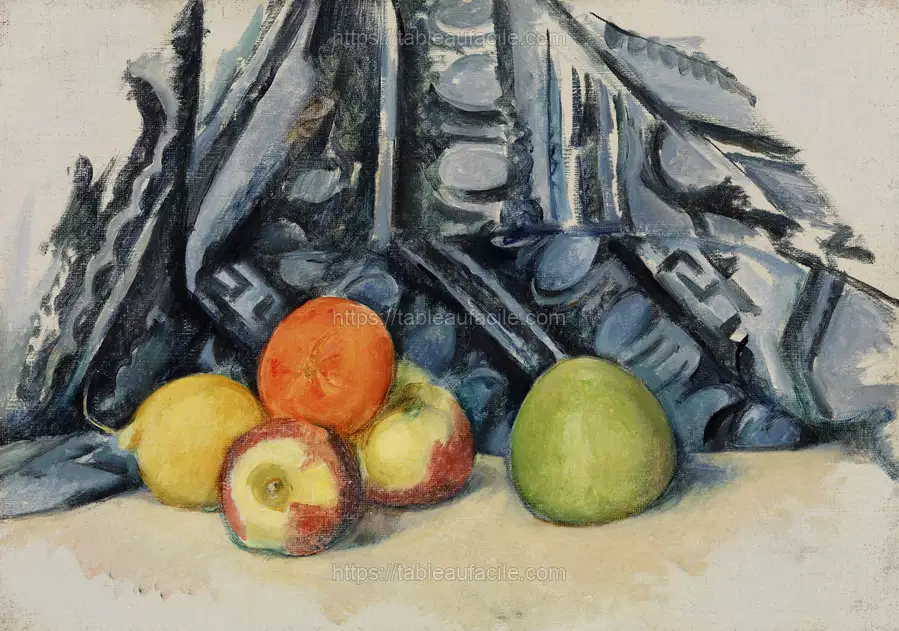 Apples and Cloth (Pommes et tapis) (ca. 1893–1894) by Paul Cézanne apercu