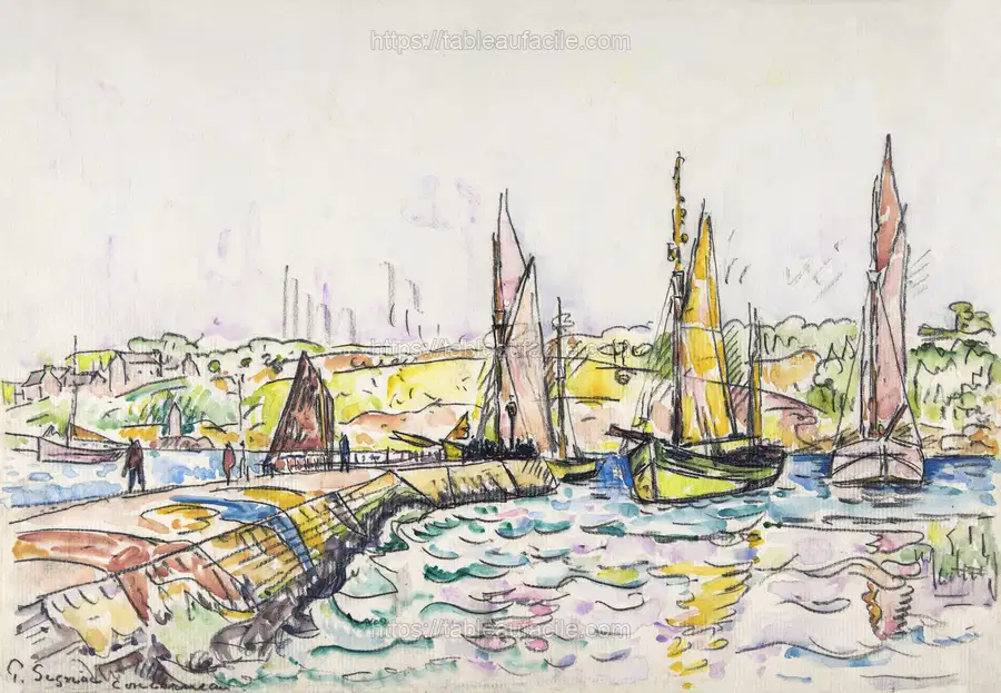 Concarneau (ca.1925) Paul Signac apercu