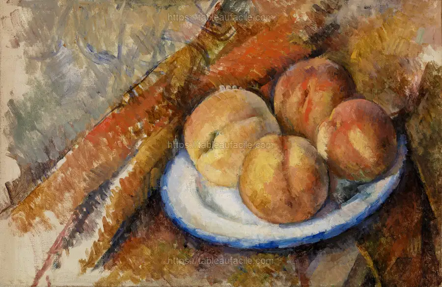 Four Peaches on a Plate (Quatre pêches sur une assiette) (ca.1890–1894) by Paul Cézanne apercu