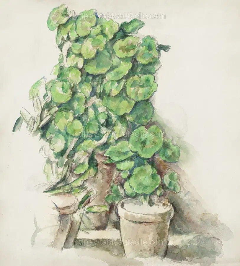 Geraniums (ca. 1888–1890) by Paul Cézanne apercu