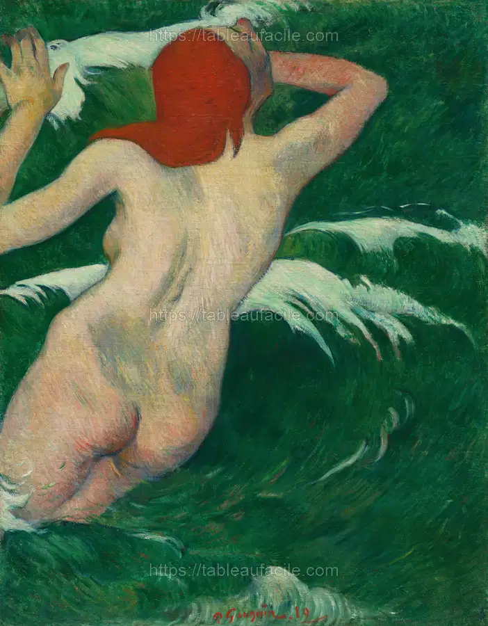 In the Waves (Dans les Vagues) (1889) by Paul Gauguin apercu