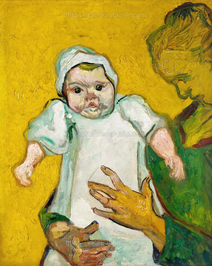 Madame Roulin and Her Baby (1888) by Vincent Van Gogh apercu
