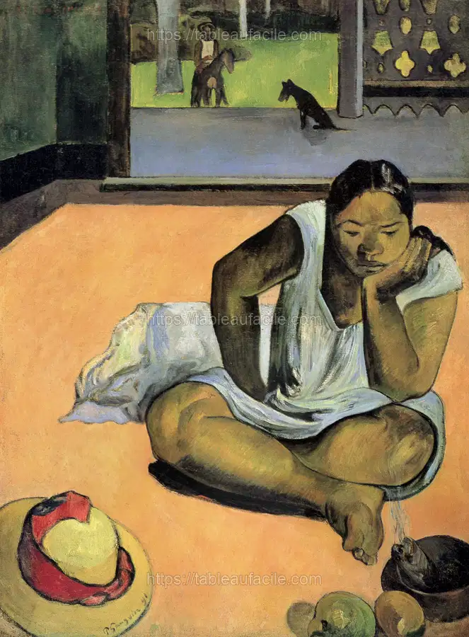Paul Gauguin_s Brooding Woman (1891) apercu