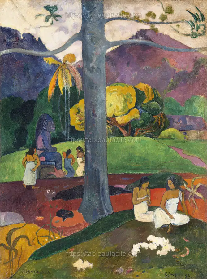 Paul Gauguin_s Mata Mua (Once Upon a Time) (1892) apercu