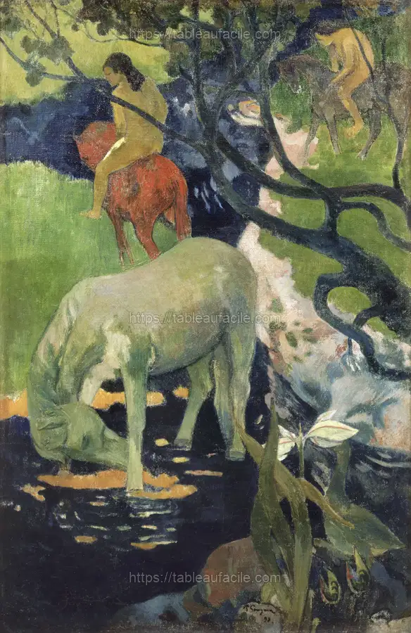 Paul Gauguin_s The White Horse (1898) apercu