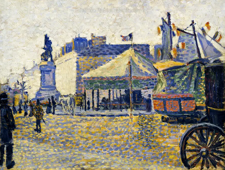 Place de Clichy (1887) Paul Signac apercu