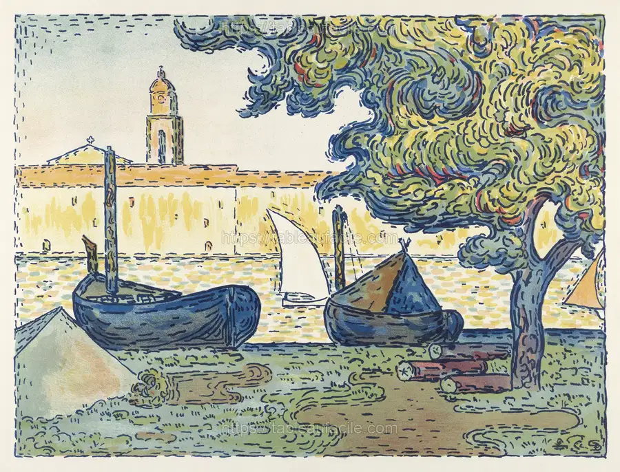 Saint–Tropez (The Port of St. Tropez) (1894)Paul Signac apercu
